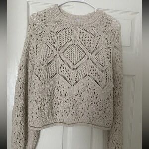 Zara Cream Knit Women's Sweater S size